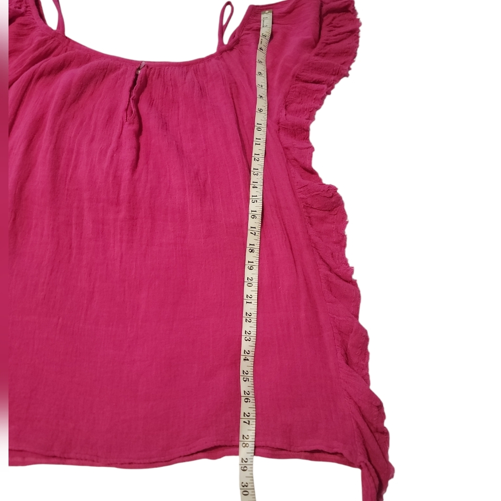 Jen's Pirate Booty Off Shoulder Poncho Style OS Pink Cotton - Picture 7 of 9